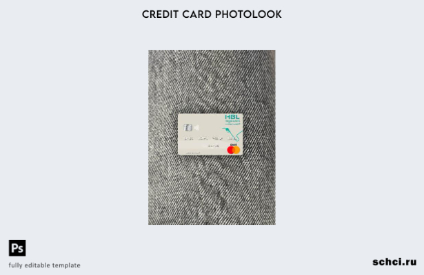 цифровая загрузка Мальдивы Habib Bank Limited шаблон Mastercard Photolook сперед